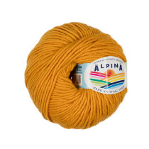 Пряжа ALPINA " MARGO" 100% мериносовая шерсть 10 * 50г 75 м №16 т. желтый. Цена за упаковку 10 шт — фото 1