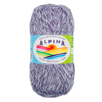 Пряжа ALPINA " SHEBBY" 100% хлопок 10 * 50г 150 м №01 голубой- синий. Цена за упаковку 10 шт — фото 1