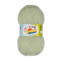 Пряжа ALPINA " ALPACA POLLO" 80% альпака, 20% акрил 4 * 50г 125 м 06 св. салатовый. Цена за упаковку 4 шт — фото 1