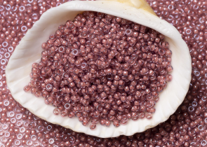 Бисер Япония MIYUKI Seed Beads 15/0 100г 0364 ягода блестящий с цветной линией — фото 3
