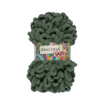 Пряжа ARACHNA "LAZY" 100% микрополиэстер 5 * 100 г 8.5 м №16 оливковый. Цена за упаковку 5 шт — фото 1