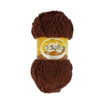 Пряжа ADELIA " SOFIA" 100% полиэстер 10 * 50г 90 м №30 коричневый. Цена за упаковку 10 шт — фото 1