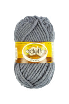 Пряжа ADELIA " EMMA" 80% акрил, 20% шерсть 10 * 50г 50 м №28 св. серый. Цена за упаковку 10 шт — фото 1