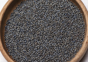 Бисер Япония MIYUKI Seed Beads 15/0 100г 2002 серебристо-серый матовый металлизированный — фото 5