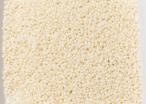 Бисер Япония MIYUKI Seed Beads 15/0 100г 0492FR кремовый непрозрачный радужный матовый — фото 4