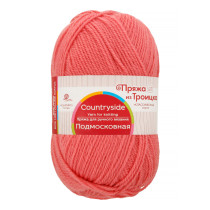 Пряжа из Троицка " Подмосковная" 50% шерсть, 50% акрил 10 * 100 г 250 м №378 Герань. Цена за упаковку 10 шт — фото 1