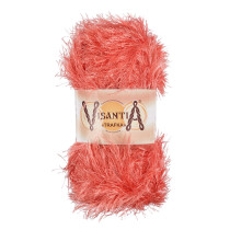 Пряжа VISANTIA " TRAFKA" 100% полиэстер 5 * 100 г 150 м №0082 кирпичный. Цена за упаковку 5 шт — фото 1