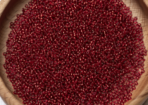 Бисер Япония MIYUKI Seed Beads 15/0 100г 1420 окрашенный кирпично красный серебряная линия внутри — фото 5