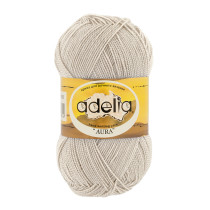 Пряжа ADELIA " AURA" 100% акрил 10 * 50г 250 м №018 бежевый. Цена за упаковку 10 шт — фото 1