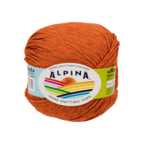Пряжа ALPINA " RENE TWIST" 100% хлопок 10 * 50г 125 м №03 рыжий. Цена за упаковку 10 шт — фото 1