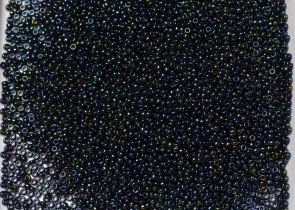 Бисер Япония MIYUKI Seed Beads 15/0 100г 0452 синий ирис металлизированный — фото 4