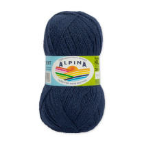 Пряжа ALPINA " KLEMENT" 80% альпака, 20% мериносовая шерсть 4 * 50г 300 м №31 синий. Цена за упаковку 4 шт — фото 1
