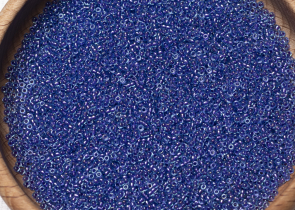 Бисер Япония MIYUKI Seed Beads 15/0 100г 1827 аква блестящий игристый фиолетовая линия внутри — фото 5