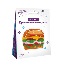 Кристальная ( алмазная) мозаика  " ФРЕЯ" ALVM- 050 магнит " Бургер" 9 х 8 см — фото 2