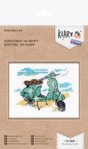 " Klart" набор для вышивания 8- 388 " Зарисовки. На берегу"  — фото 2