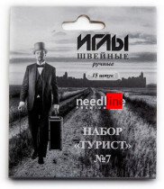 Иглы для шитья ручные ИЗ- 200907 Набор для шитья №7 " Турист" 15 шт. в конверте P — фото 1