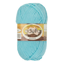 Пряжа ADELIA " HAPPY" 100% акрил 10 * 50г 128 м №10 голубой. Цена за упаковку 10 шт — фото 1