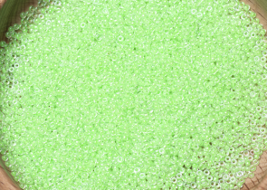 Бисер Япония MIYUKI Seed Beads 15/0 5г 1120 светящийся мятно-зелёный — фото 5