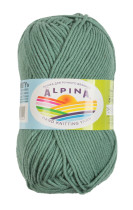 Пряжа ALPINA " MISTY" 70% хлопок, 30% шерсть 10 * 50г 105 м №14 серо- зеленый. Цена за упаковку 10 шт — фото 1
