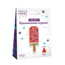 Кристальная ( алмазная) мозаика  " ФРЕЯ" ALVM- 046 магнит " Эскимо" 3 х 7. 5 см — фото 2