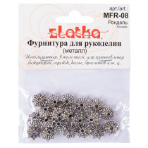 " Zlatka" Рондель MFR- 08 11 мм 20 шт 01 под античное серебро — фото 2