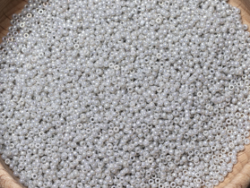 Бисер Япония MIYUKI Seed Beads 15/0 5г 1866 серый непрозрачный блестящий — фото 5