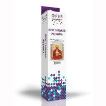 Кристальная ( алмазная) мозаика  " ФРЕЯ" ALVR- 09 095 " Икона Божией Матери Державная" 22 х 27 см — фото 3