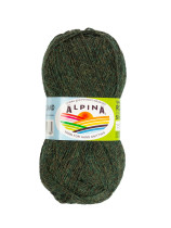 Пряжа ALPINA " ROLAND" 100% альпака 4 * 50г 200 м №42 т. зеленый. Цена за упаковку 4 шт — фото 1