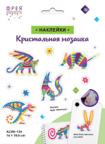 Кристальная ( алмазная) мозаика  " ФРЕЯ" ALVN- 134 наклейки " Фантастические существа" 19. 5 х 14 см — фото 2