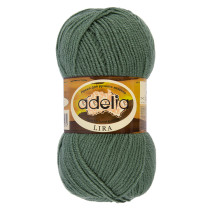 Пряжа ADELIA " LIRA" 100% акрил 10 * 50г 200 м №13 зеленый. Цена за упаковку 10 шт — фото 1