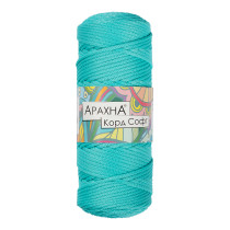 Пряжа ARACHNA " Cord Soft" 100% полиэфир 3 * 230 г ± 10 г 100 м №170 бирюзовый. Цена за упаковку 3 шт — фото 1