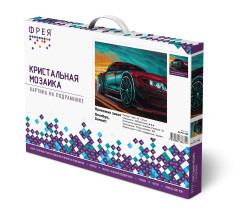 Кристальная ( алмазная) мозаика  " ФРЕЯ" ALPD- 088 на подрамнике " Провожая закат" 40 х 30 см — фото 2