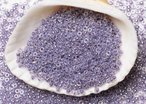 Бисер Япония MIYUKI Seed Beads 15/0 100г 0525 фиолетовый цейлон — фото 3