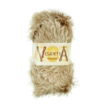 Пряжа VISANTIA " TRAFKA" 100% полиэстер 5 * 100 г 150 м №0052 бежевый. Цена за упаковку 5 шт — фото 1
