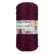 Пряжа ARACHNA " Cord Mini" 100% полиэфир 3 * 75 г ± 10 г 200 м №08 слива. Цена за упаковку 3 шт — фото 1