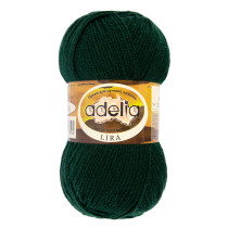 Пряжа ADELIA " LIRA" 100% акрил 10 * 50г 200 м №21 т. зеленый. Цена за упаковку 10 шт — фото 1