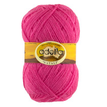 Пряжа ADELIA " NATALI" 100% акрил 10 * 50г 300 м №26 яр. розовый. Цена за упаковку 10 шт — фото 1