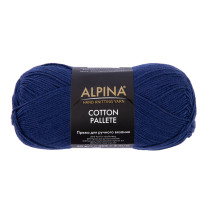 Пряжа ALPINA "COTTON PALLETE" 50% хлопок, 50% акрил 10 * 50г 205 м №20 т.синий. Цена за упаковку 10 шт — фото 1
