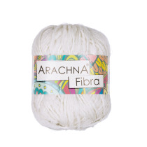 Пряжа ARACHNA " Fibra" 100% полиэфир 10 * 50г 200 м №01 БЕЛЫЙ. Цена за упаковку 10 шт — фото 1