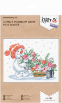 " Klart" набор для вышивания 8- 387 " Зима в розовом цвете"  — фото 2