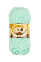 Пряжа ADELIA " KISS" 100% полиэстер 10 * 50г 145 м №10 св. мятный. Цена за упаковку 10 шт — фото 1