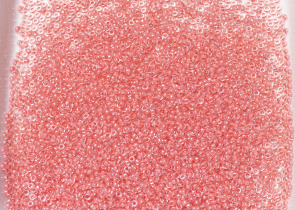 Бисер Япония MIYUKI Seed Beads 15/0 5г 0204 кристалл коралловая линия внутри — фото 4