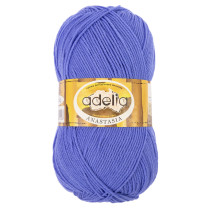 Пряжа ADELIA " ANASTASIA" 100% акрил 5 * 100 г 330 м №22 сине- фиолетовый. Цена за упаковку 5 шт — фото 1