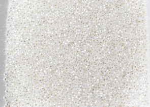Бисер Япония MIYUKI Seed Beads 15/0 5г 0001F кристалл матовый серебряная линия внутри — фото 4
