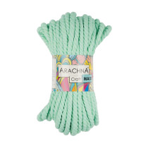 Пряжа ARACHNA " Craft Maxi" 75% хлопок, 25% фибра 3 * 268 г 15. 24 м №07 мятный. Цена за упаковку 3 шт — фото 1