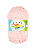Пряжа ALPINA " NANA" 70% хлопок, 30% полиамид 10 * 50г 105 м №17 св. розовый. Цена за упаковку 10 шт — фото 1