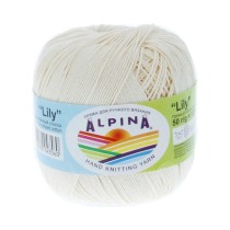Пряжа ALPINA "LILY" 100% мерсеризованный хлопок 10 * 50г 175 м №172 св. св. бежевый. Цена за упаковку 10 шт — фото 2