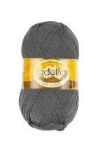 Пряжа ADELIA " JAKE CLASSIC" 75% шерсть, 25% нейлон 5 * 100 г 410 м №07 т. серый. Цена за упаковку 5 шт — фото 1