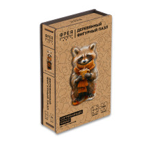 " ФРЕЯ" PZLF- 019 Пазл фигурный деревянный " Согревающее какао" 144 элемент.  — фото 2