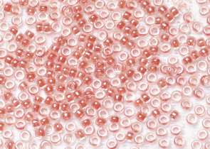 Бисер Япония MIYUKI Seed Beads 15/0 100г 0214 кристалл лосось линия внутри — фото 2